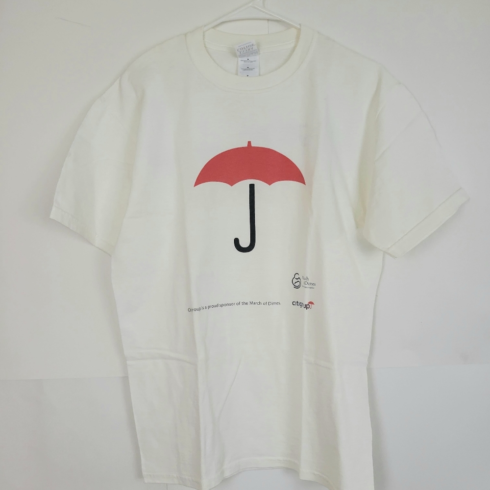 White Citigroup March of Dimes T Shirt